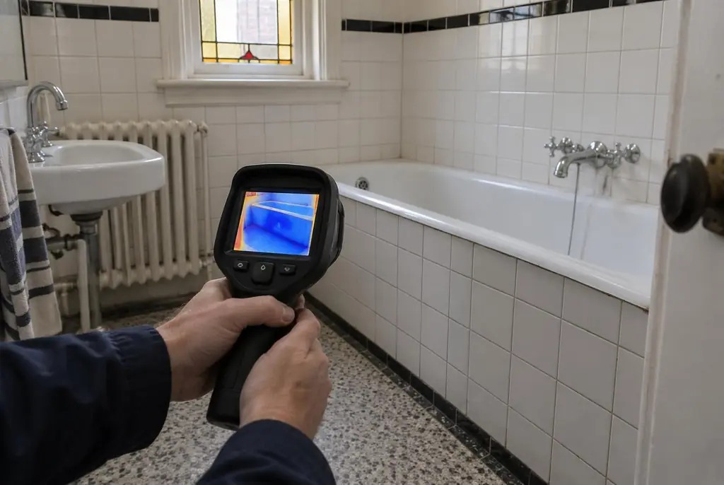 Lekdetectie Hendrik-Ido-Ambacht – onderzoek in een badkamer van een oudere woning